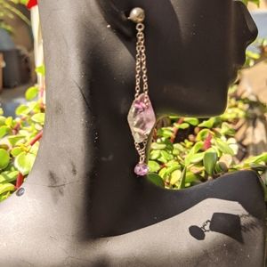 Dangling Soft Green and Purple Florite